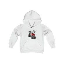 Load image into Gallery viewer, Red Monster Truck Youth Heavy Blend Hooded Sweatshirt