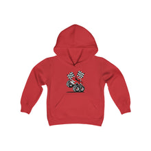 Load image into Gallery viewer, Red Monster Truck Youth Heavy Blend Hooded Sweatshirt