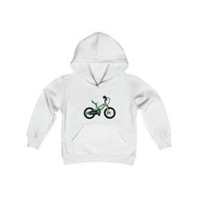 Load image into Gallery viewer, Green Bike Youth Heavy Blend Hooded Sweatshirt