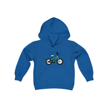 Load image into Gallery viewer, Green Bike Youth Heavy Blend Hooded Sweatshirt