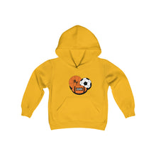 Load image into Gallery viewer, Sports Youth Heavy Blend Hooded Sweatshirt
