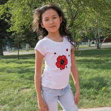 Load image into Gallery viewer, Hibiscus with Ladybugs Tee