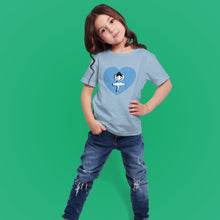 Load image into Gallery viewer, Blue Ballerina with Heart Tee