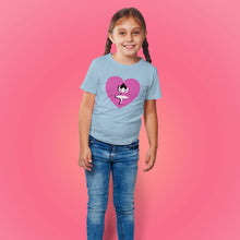 Load image into Gallery viewer, Pink Ballerina with Heart Tee