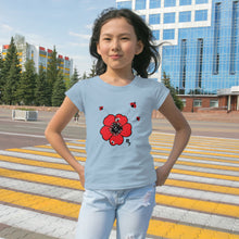 Load image into Gallery viewer, Hibiscus with Ladybugs Tee