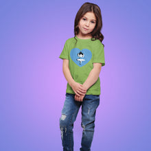 Load image into Gallery viewer, Blue Ballerina with Heart Tee