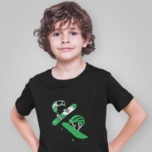 Load image into Gallery viewer, Green Skateboard & Snowboard Tee