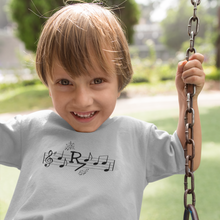 Load image into Gallery viewer, Lined Music Notes Tee