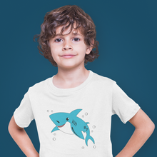 Load image into Gallery viewer, Blue Shark Tee