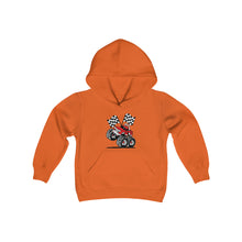 Load image into Gallery viewer, Red Monster Truck Youth Heavy Blend Hooded Sweatshirt
