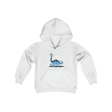 Load image into Gallery viewer, Blue Dino Youth Heavy Blend Hooded Sweatshirt
