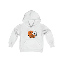 Load image into Gallery viewer, Sports Youth Heavy Blend Hooded Sweatshirt
