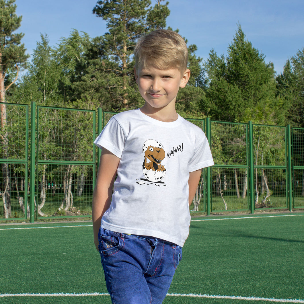 Brown Baby Dinosaur Tee