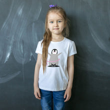 Load image into Gallery viewer, Cheerful Girl Penguin Tee
