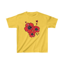 Load image into Gallery viewer, Three Hibiscuses with Ladybugs Tee
