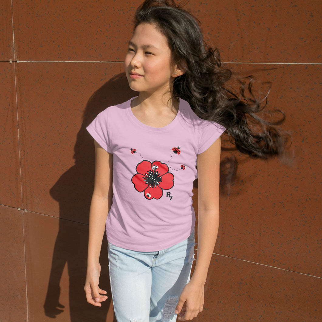 Hibiscus with Ladybugs Tee