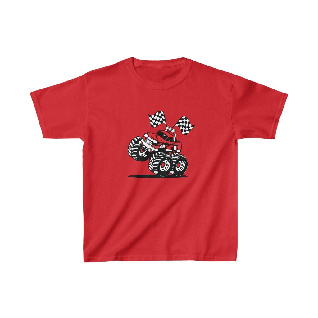 Red Monster Truck Tee